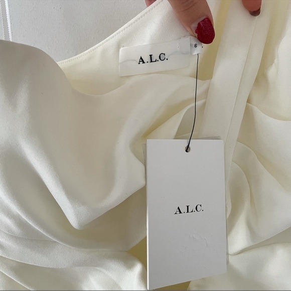 A.L.C. Athena Cropped One-Shoulder Jumpsuit - Picture 9 of 11